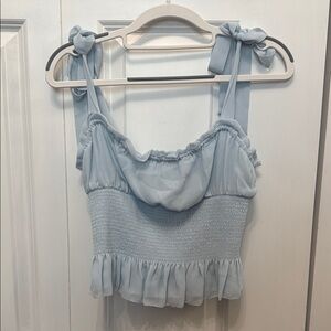 Aritzia Wilfred Ballad Top Heatwave Blue Size S